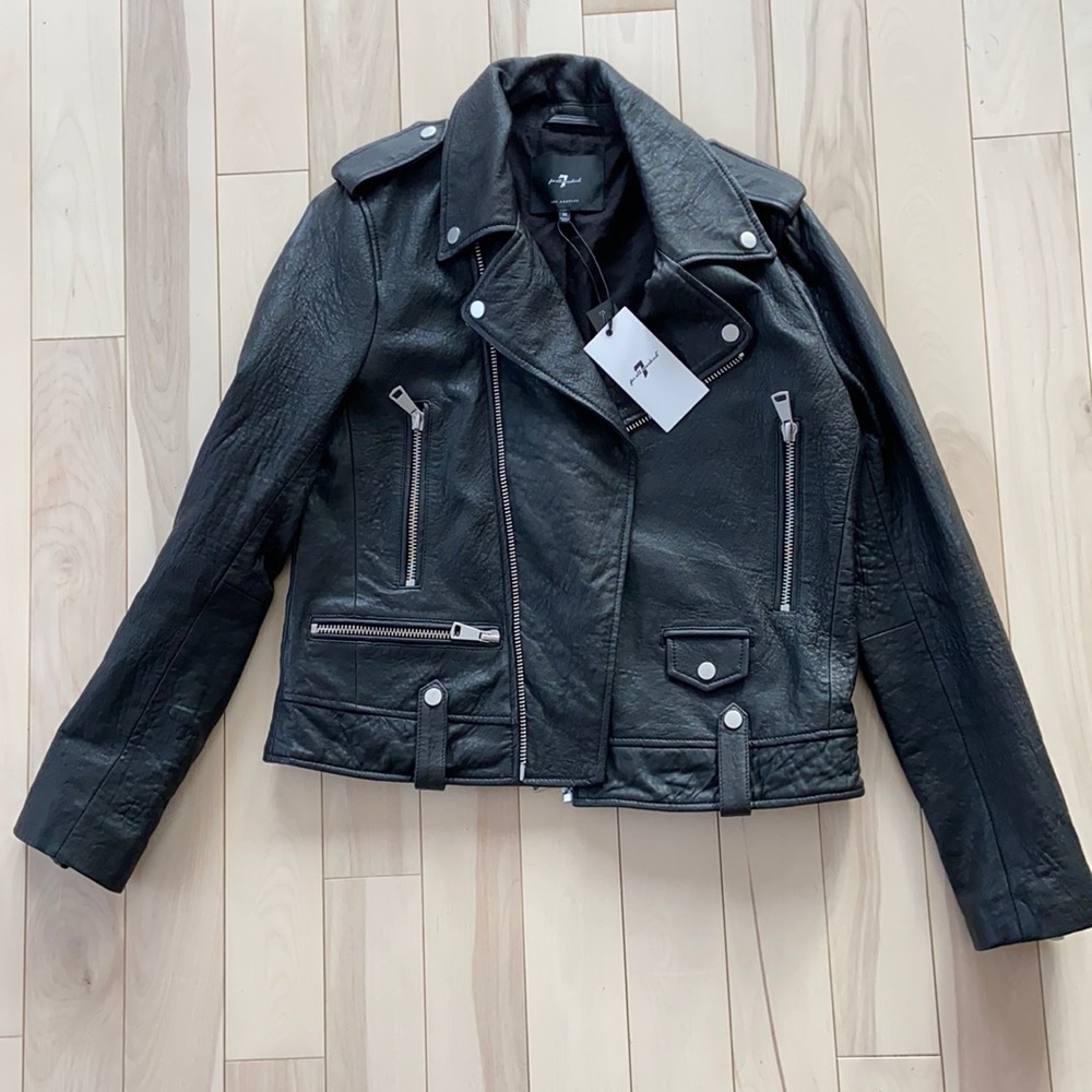 7 for All Mankind Leather Jacket